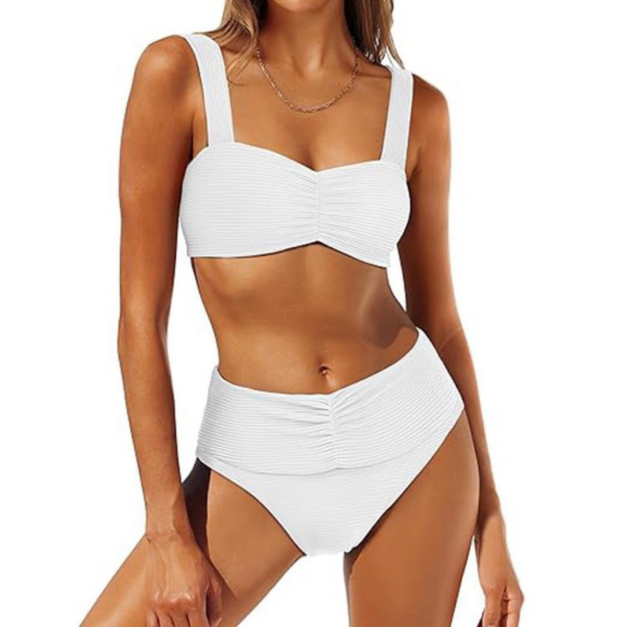 Bas de bikini taille haute et à volants pour femme de berg-feldt