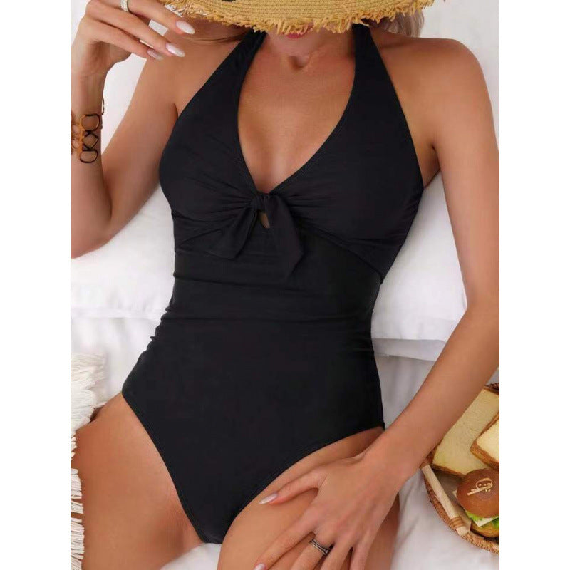 Maillot de bain femme Berg-Feldt dos nu avec nœud ludique