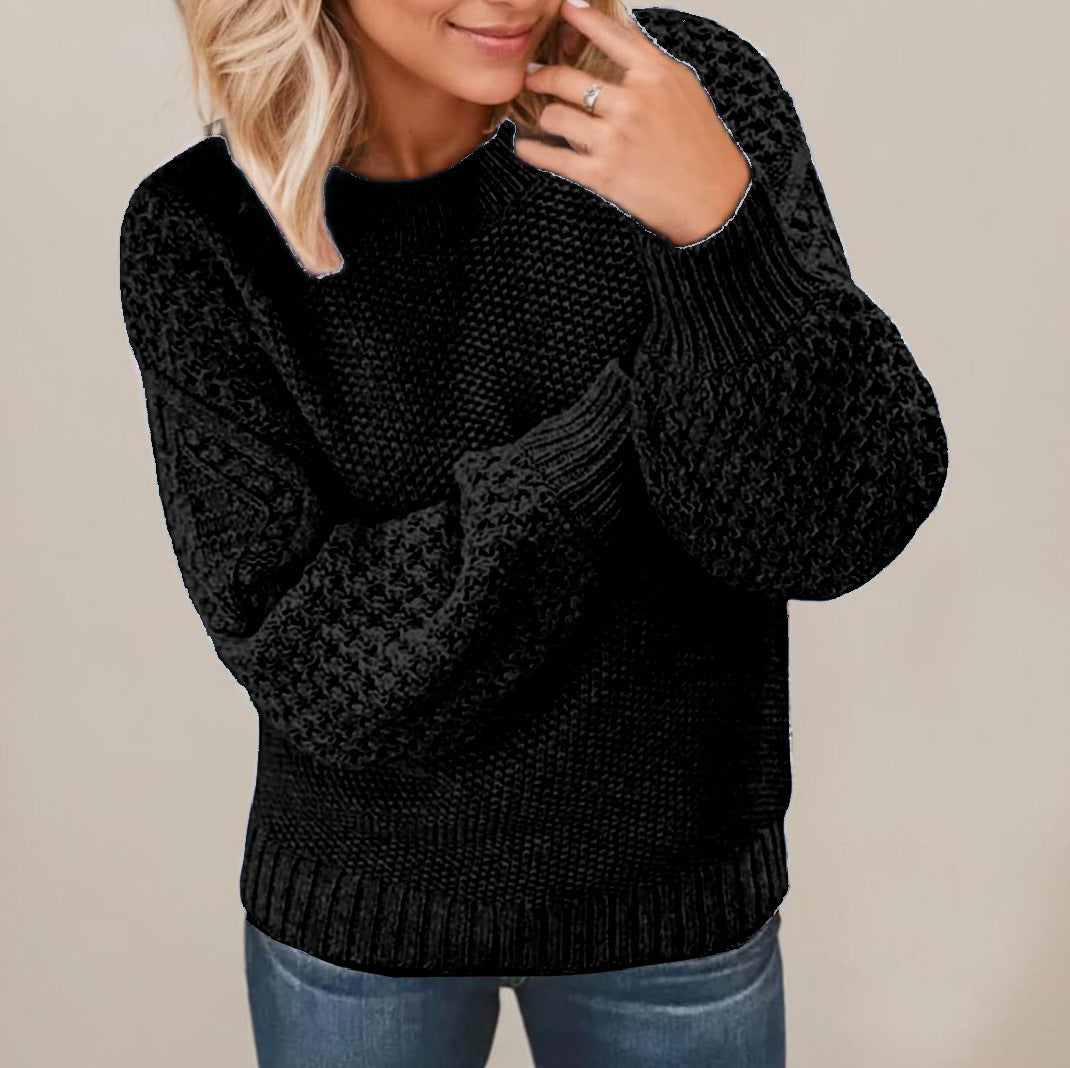 Pull en maille douillet pour femme avec manches texturées Berg-Feldt