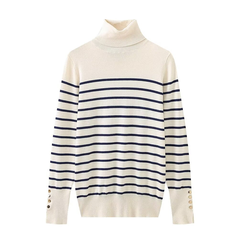 Pull col roulé boutonnée femme Berg-feldt