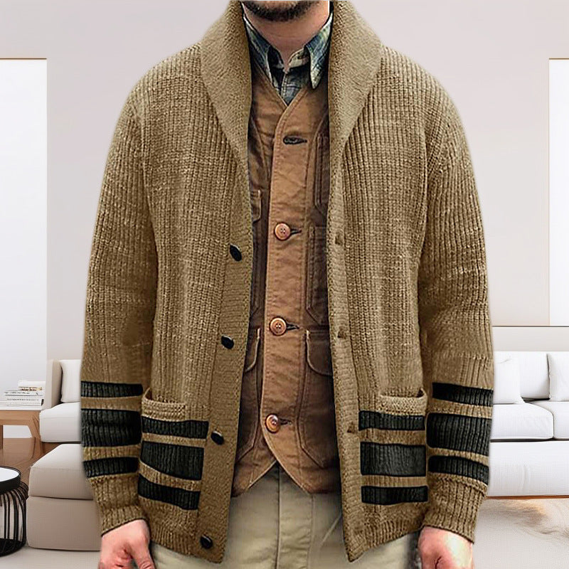 Cardigan pour homme avec motif gaufré moderne et poches pratiques Berg-Feldt