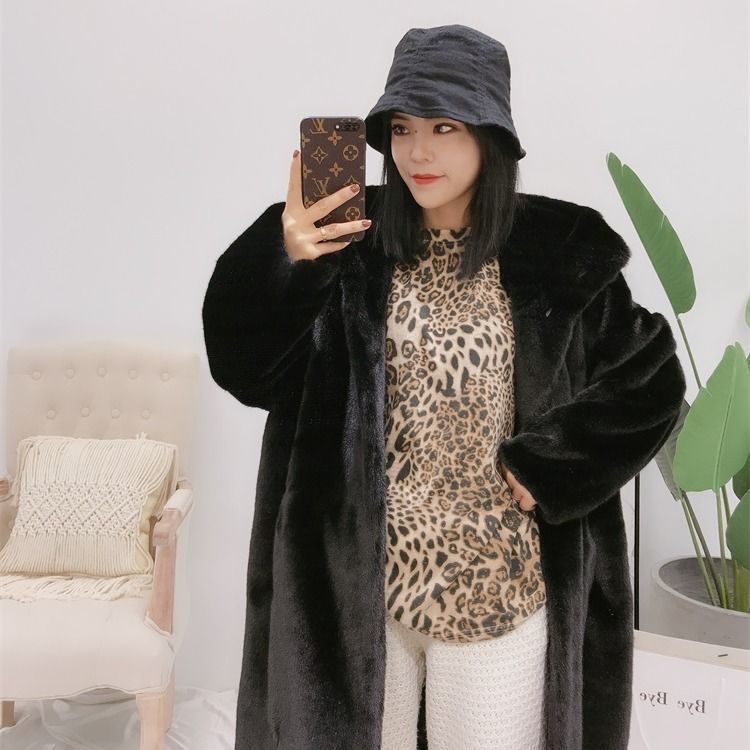 Manteau oversize douillet pour femme avec col montant et poches latérales Berg-Feldt