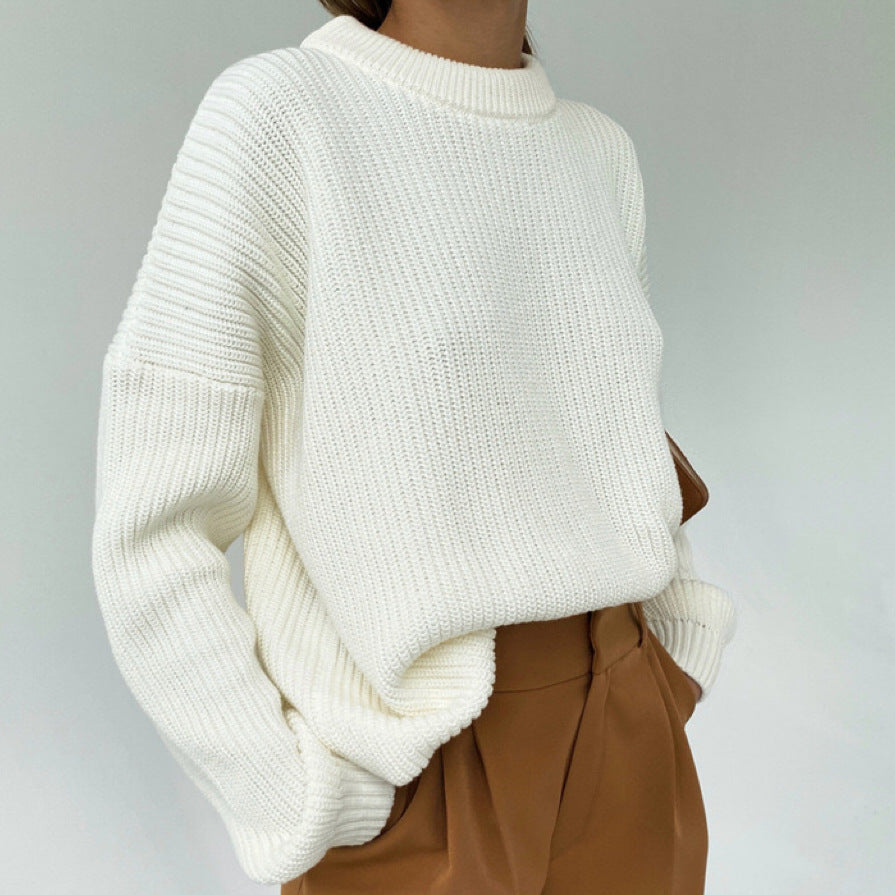 Damen Oversized Strickpullover mit strukturiertem Muster Berg-Feldt