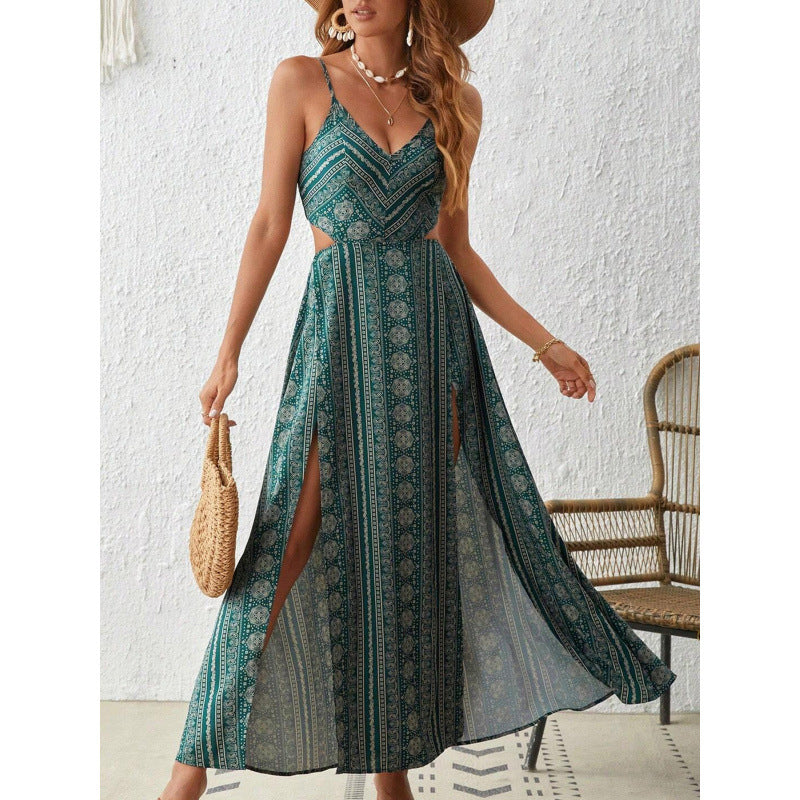 Robe longue bohème pour femme avec fentes latérales, de berg-feldt