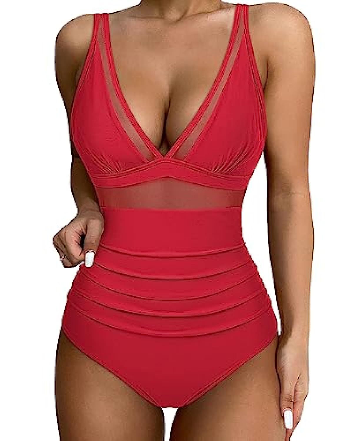 Ensemble de bikini taille haute et empiècements en maille Berg-Feldt pour femme