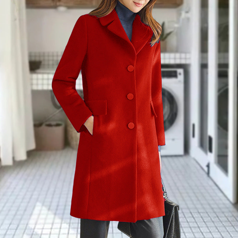 Manteau classique en laine Berg-Feldt pour femmes