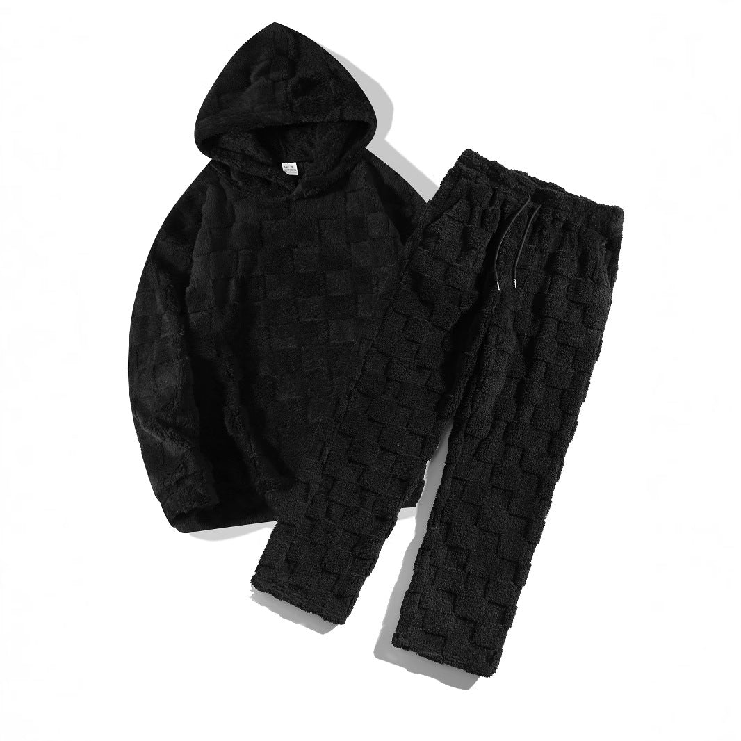Ensemble confortable en polaire à capuche et taille élastique pour femme Berg-Feldt