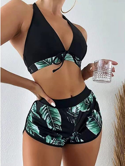Haut de bikini sportif pour femme avec short taille haute et à la mode de berg-feldt