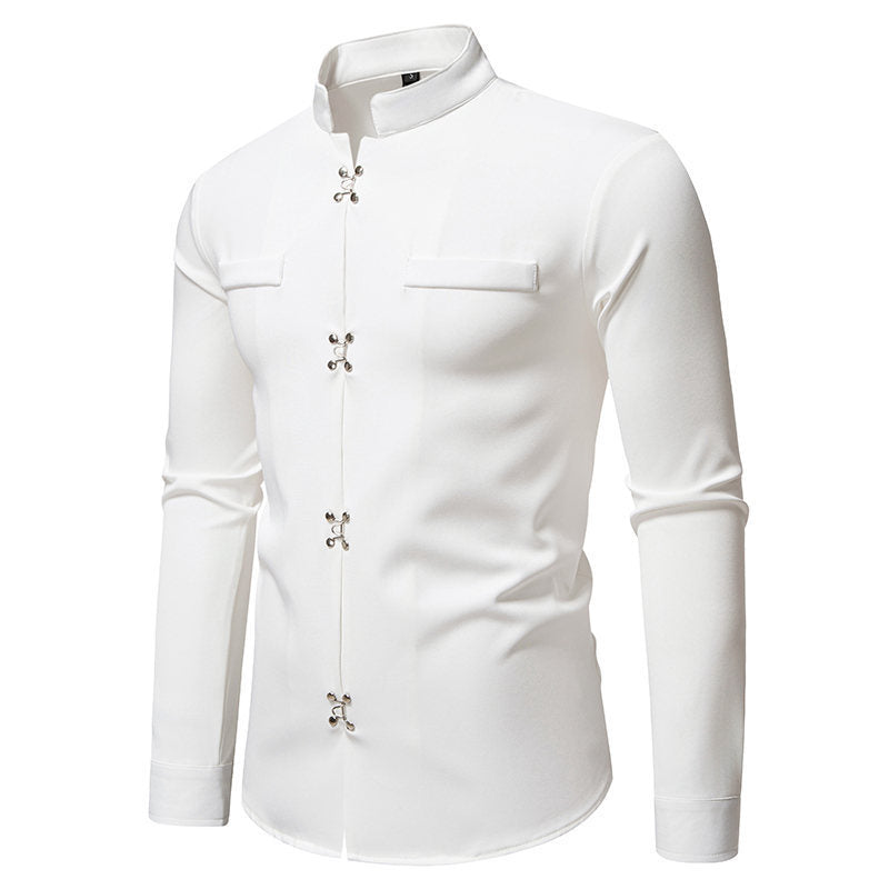 Chemise homme avec boutons décoratifs asiatiques Berg-Feldt