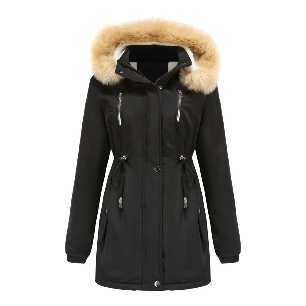 Veste d'hiver isolée pour femme avec col amovible en fausse fourrure Berg-Feldt