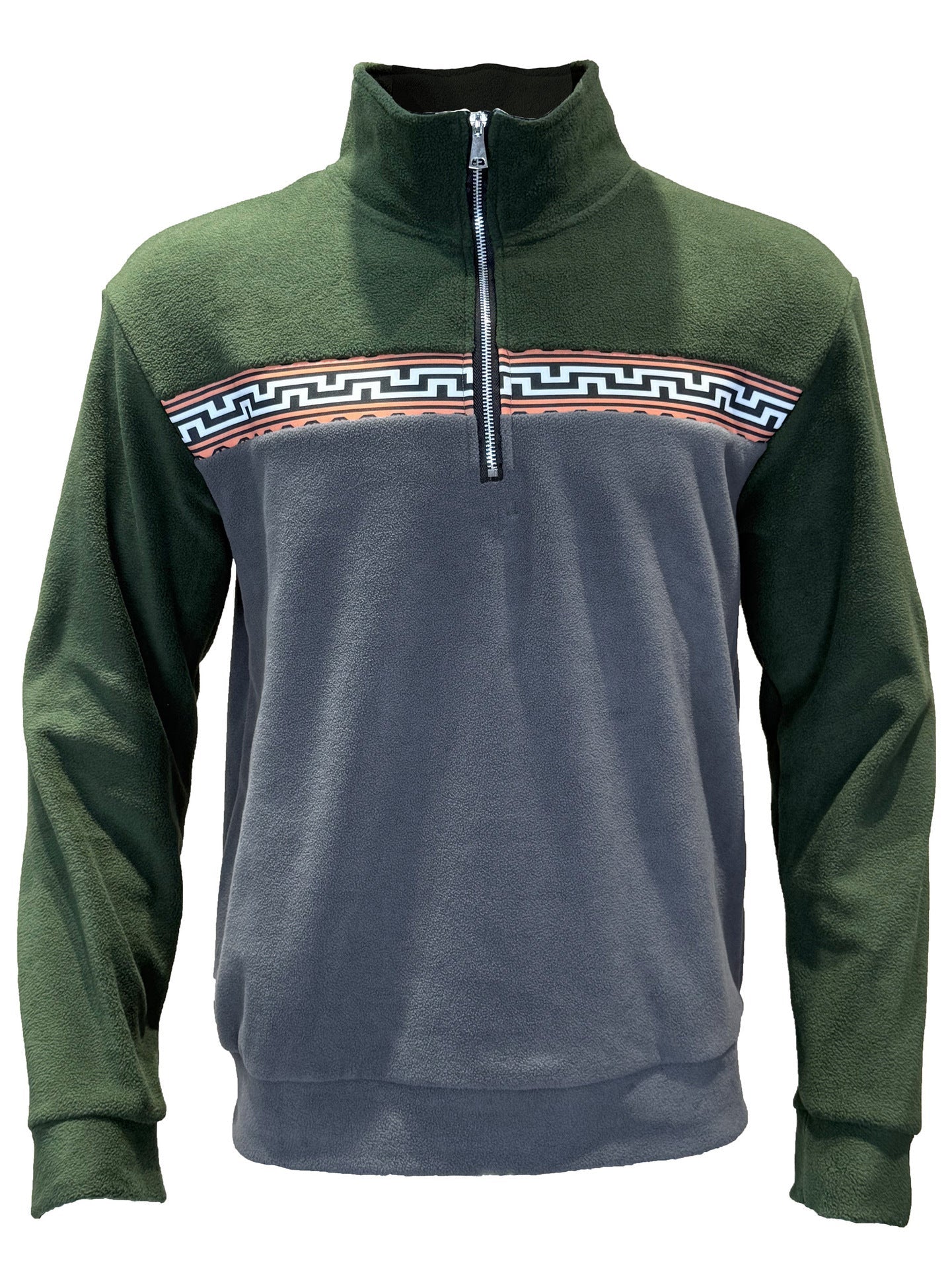 Polaire homme avec col montant élégant et motif contrastant Berg-Feldt