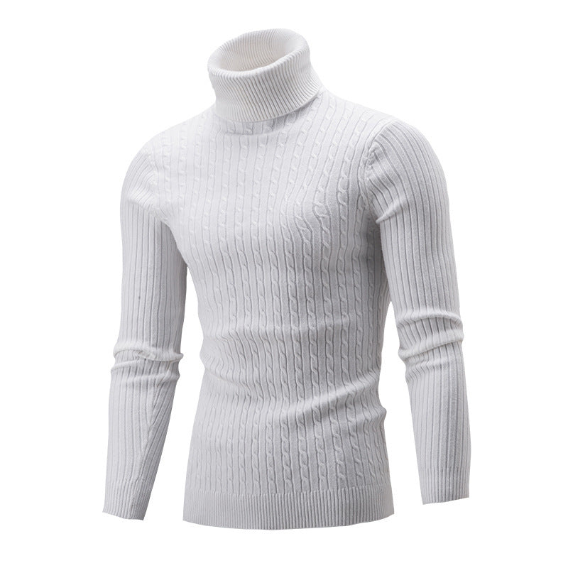 Herren rollkragen Pullover mit Zopfmuster Berg-Feldt