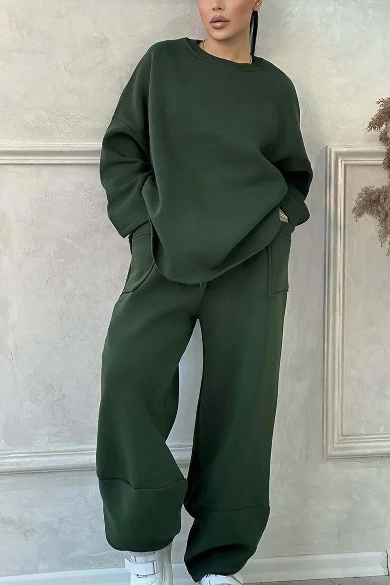 Damen Cozy Oversized Sweat-Set mit geräumigen Taschen und angenehmem Schnitt Berg-Feldt