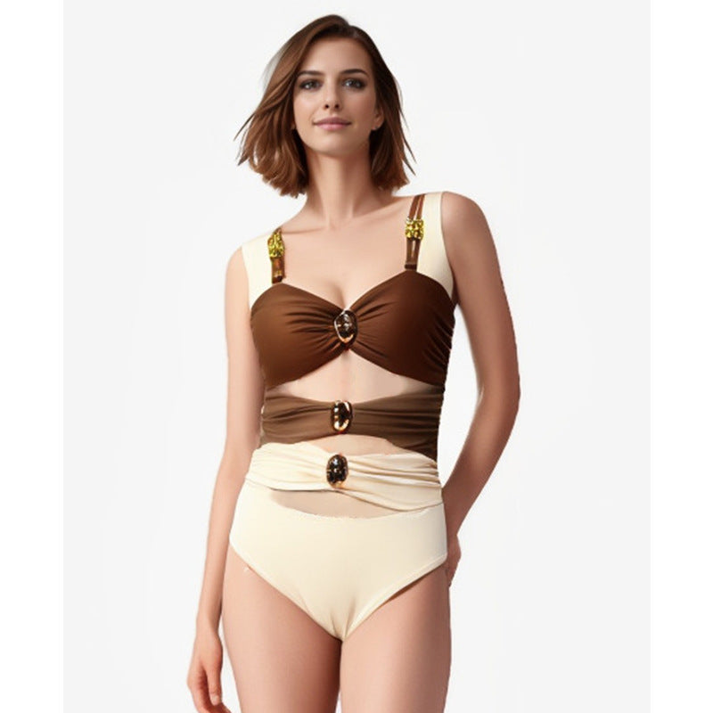 Haut de bikini femme Berg-Feldt avec découpes tendance et détails fantaisie