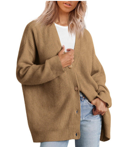 Berg-Feldt | Cardigan - Cardigan tricoté rayé boutonné pour femme d'automne