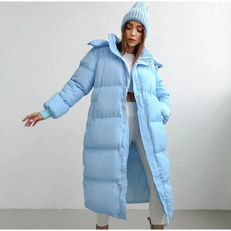 Berg-Feldt | Lange mit Verstellbarer Kapuze für Frauen Ideal für Den Winter