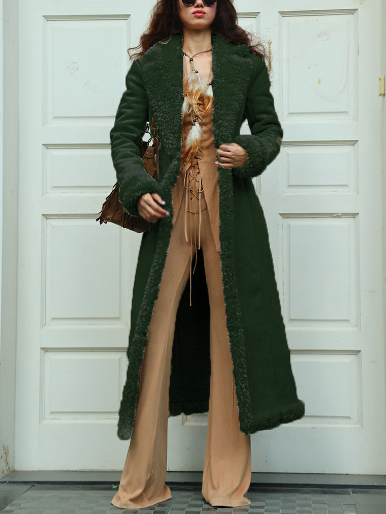 Manteau long en fourrure pour femme avec doublure de luxe Berg-Feldt