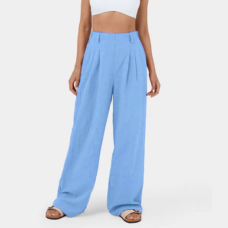 Pantalon chino ample pour femme avec élégants plis et poches latérales Berg-Feldt