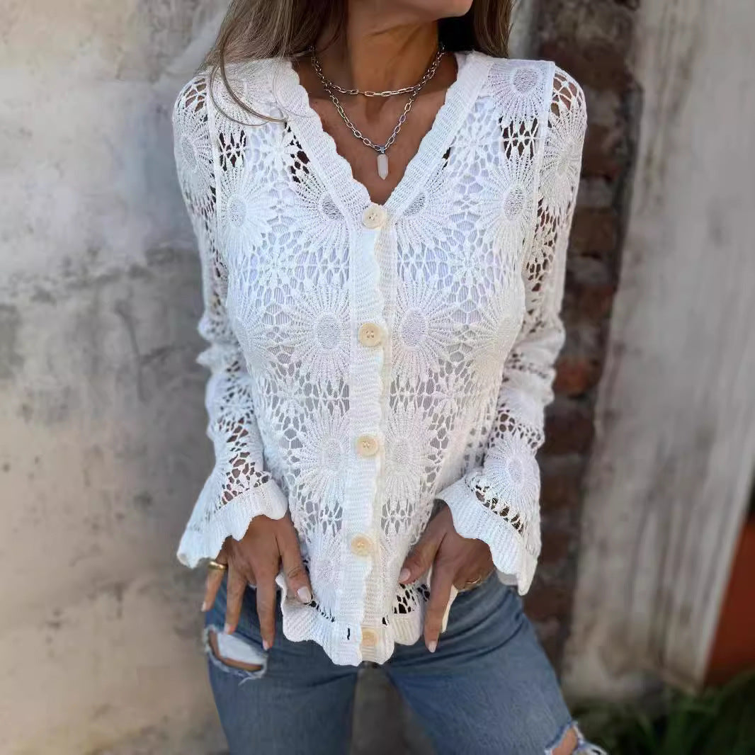 Élégant cardigan en crochet pour femme de berg-feldt