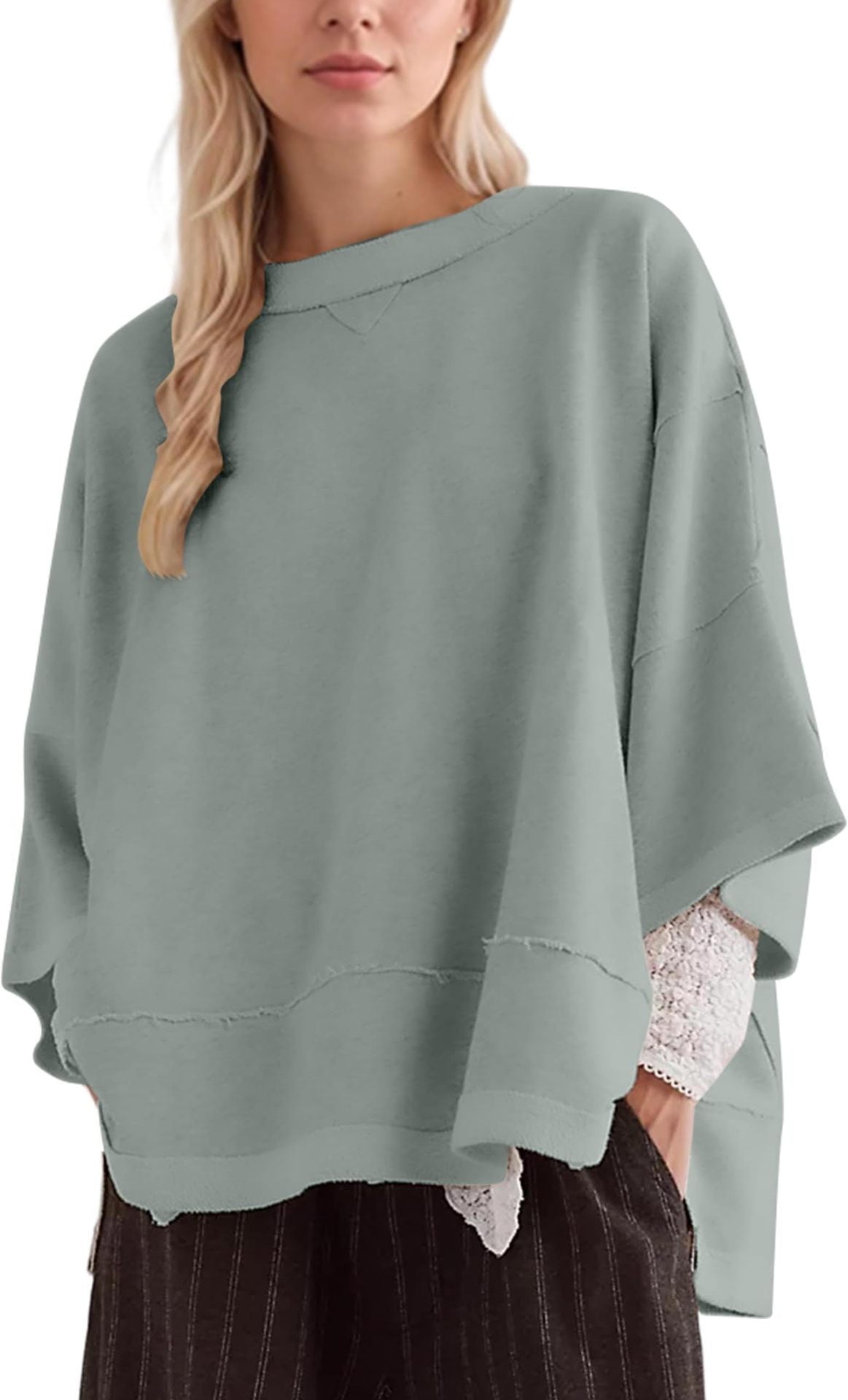 Damen oversized Sweatshirt mit fließendem Schnitt Berg-Feldt