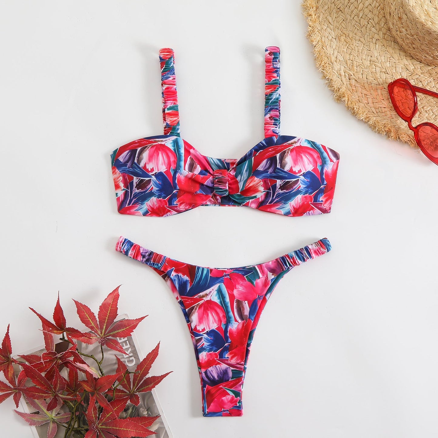 Ensemble bikini fleuri avec armatures Berg-feldt pour femme