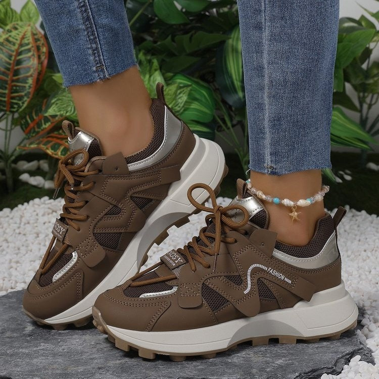 Baskets sport femme en mesh respirant au design texturé de berg-feldt