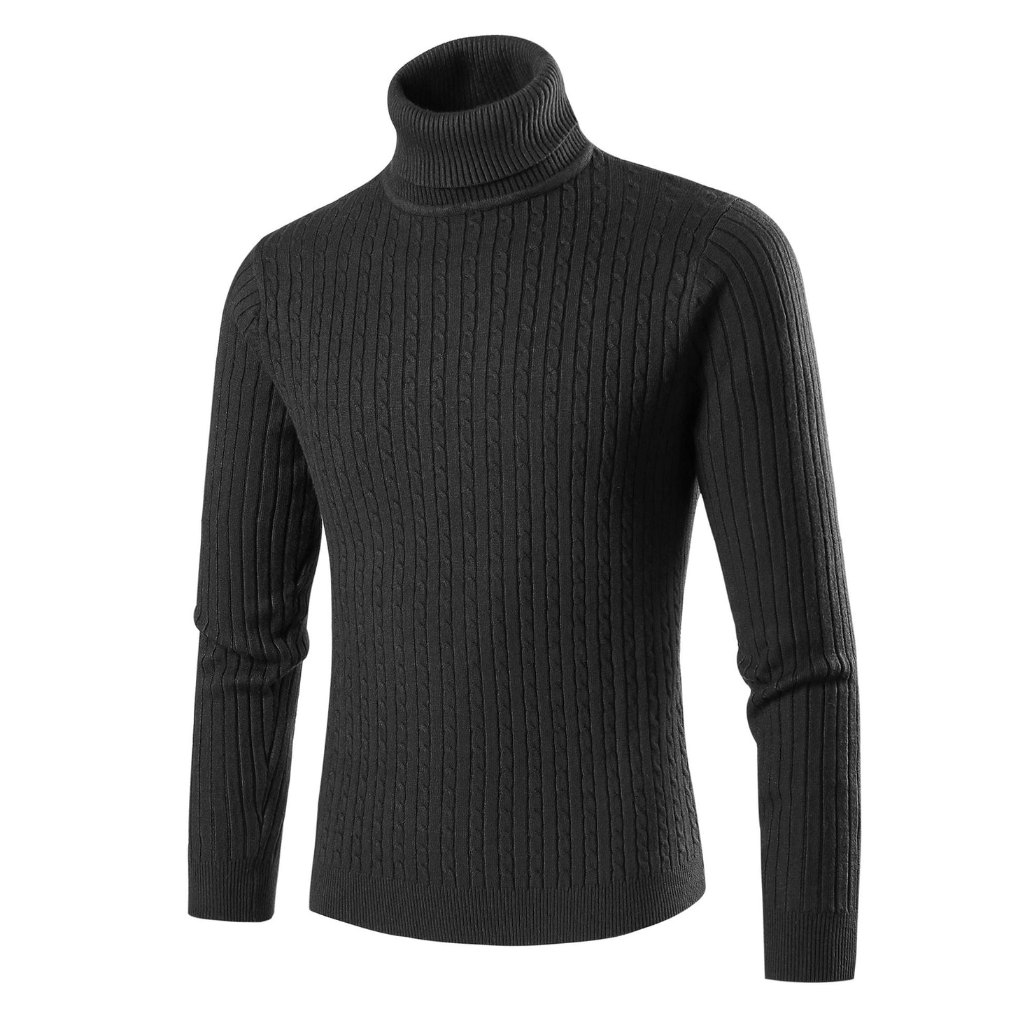 Herren modischer Rollkragenpullover aus strukturiertem Strick Berg-Feldt