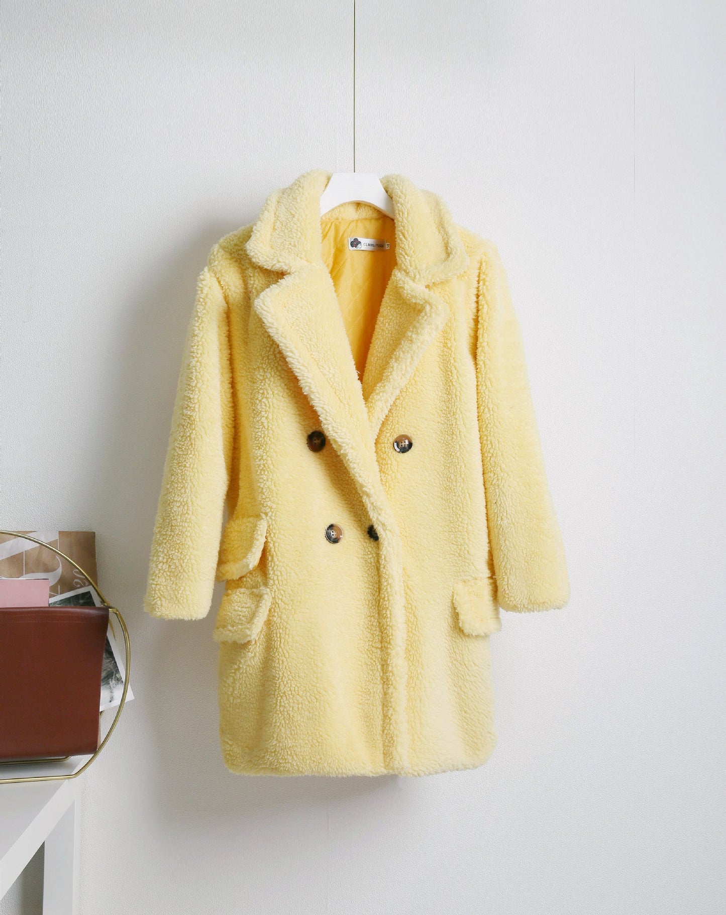 Manteau douillet à double boutonnage pour femme Berg-Feldt