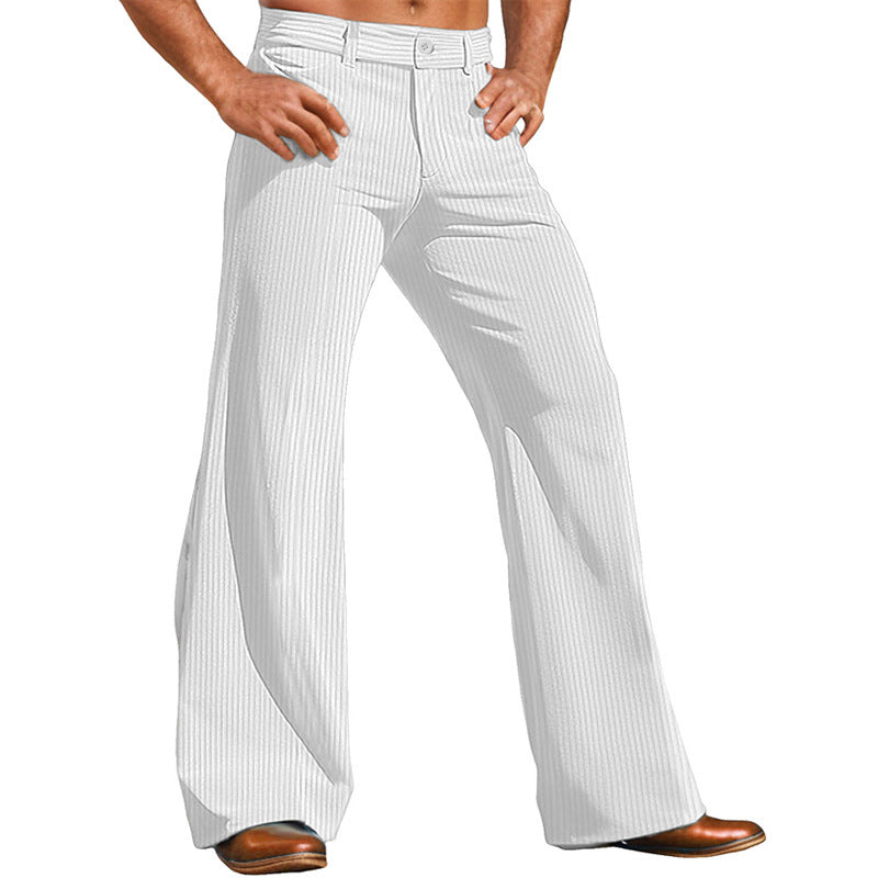 Herren elegante Flared Hose im Vintage-Stil mit Streifenmuster Berg-Feldt