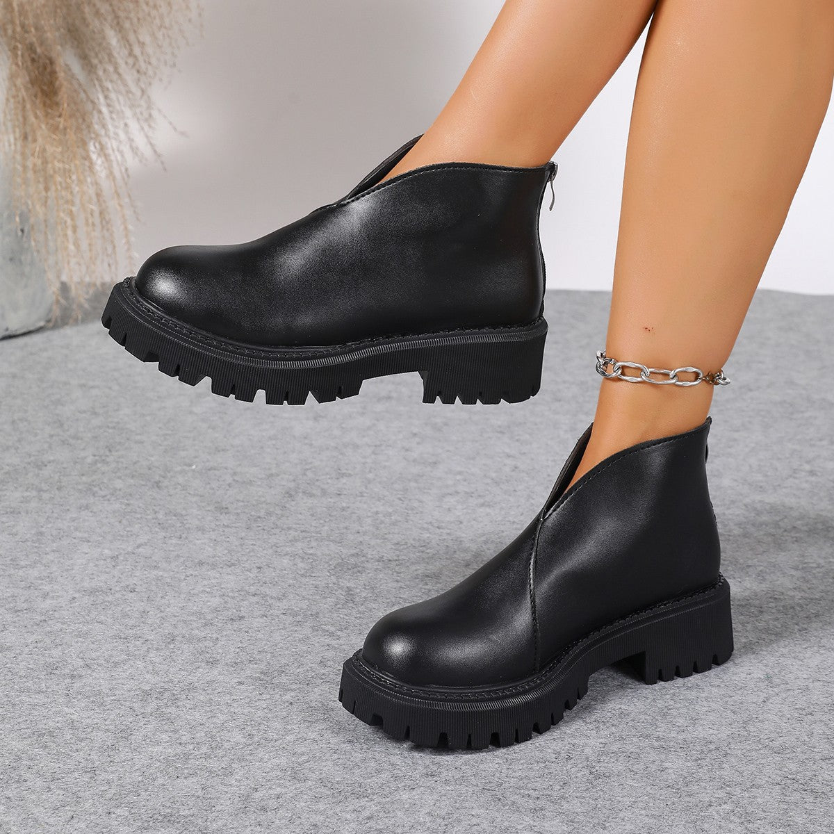 Dames Bottines Chelsea mode avec plateforme tendance et semelle antidérapante Berg-Feldt
