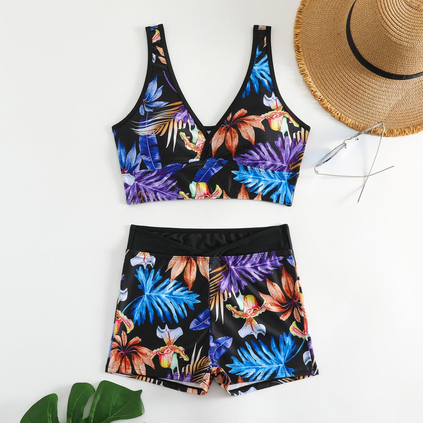 Hochleistungs-Schwimmset für Damen mit floralem Muster von berg-feldt