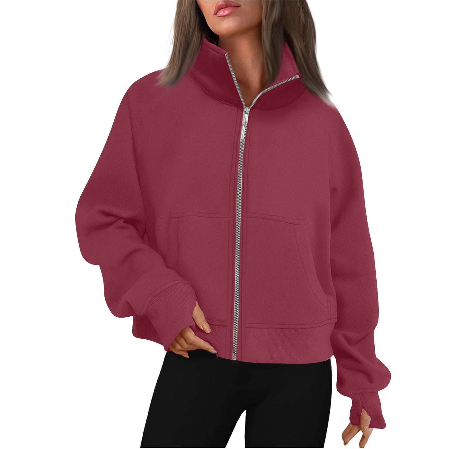 Veste polaire confortable pour femme avec col montant Berg-Feldt