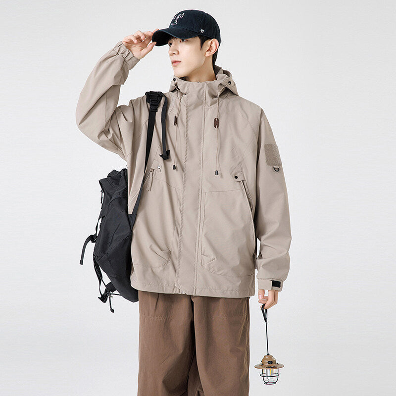 Coupe-vent pour homme avec capuche réglable et poches pratiques Berg-Feldt