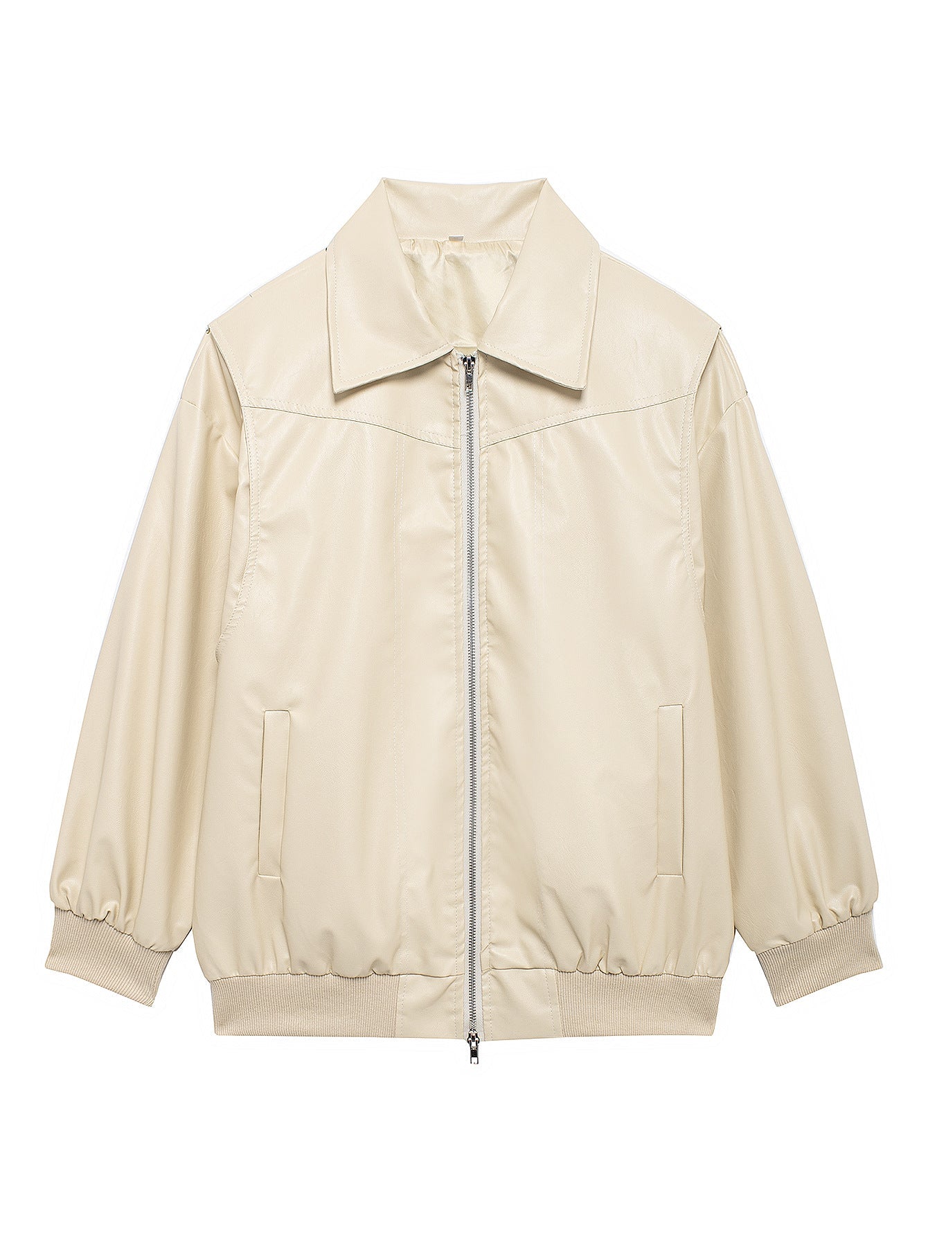 Blouson pour femme en similicuir coupe décontractée avec ourlet élastique Berg-Feldt