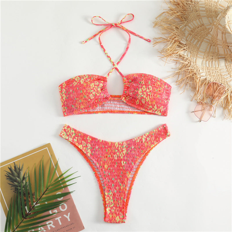 Haut de bikini et bas de bikini femme multicolore à motifs de Berg-Feldt
