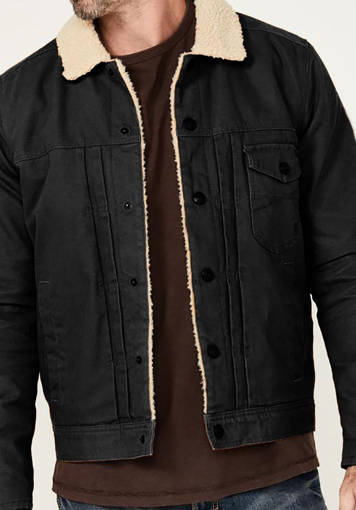Veste polaire douillette et élégante pour hommes avec boutons-pression Berg-Feldt