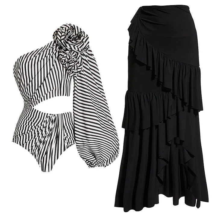 Asymmetrisches Damen Strandoutfit von Berg-Feldt