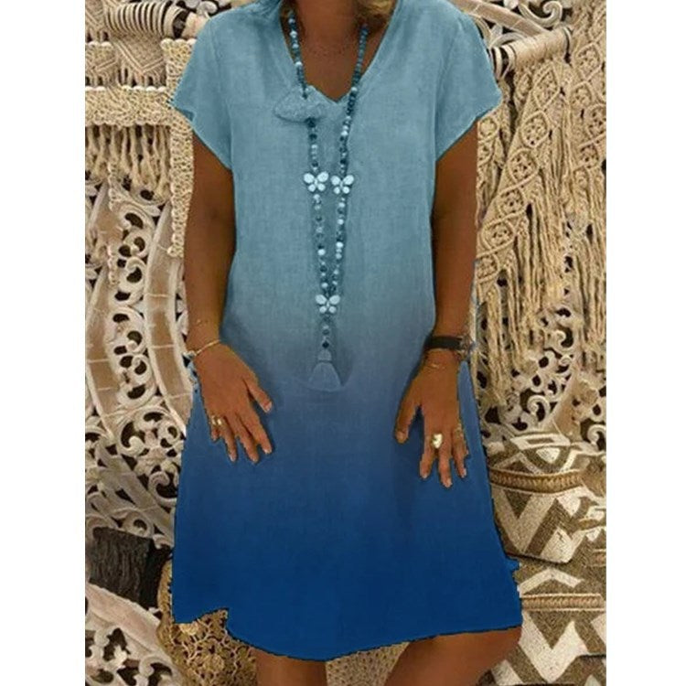 Elegantes Damen Sommerkleid im angesagten Ombre-Look mit bequemem Schnitt von berg-feldt