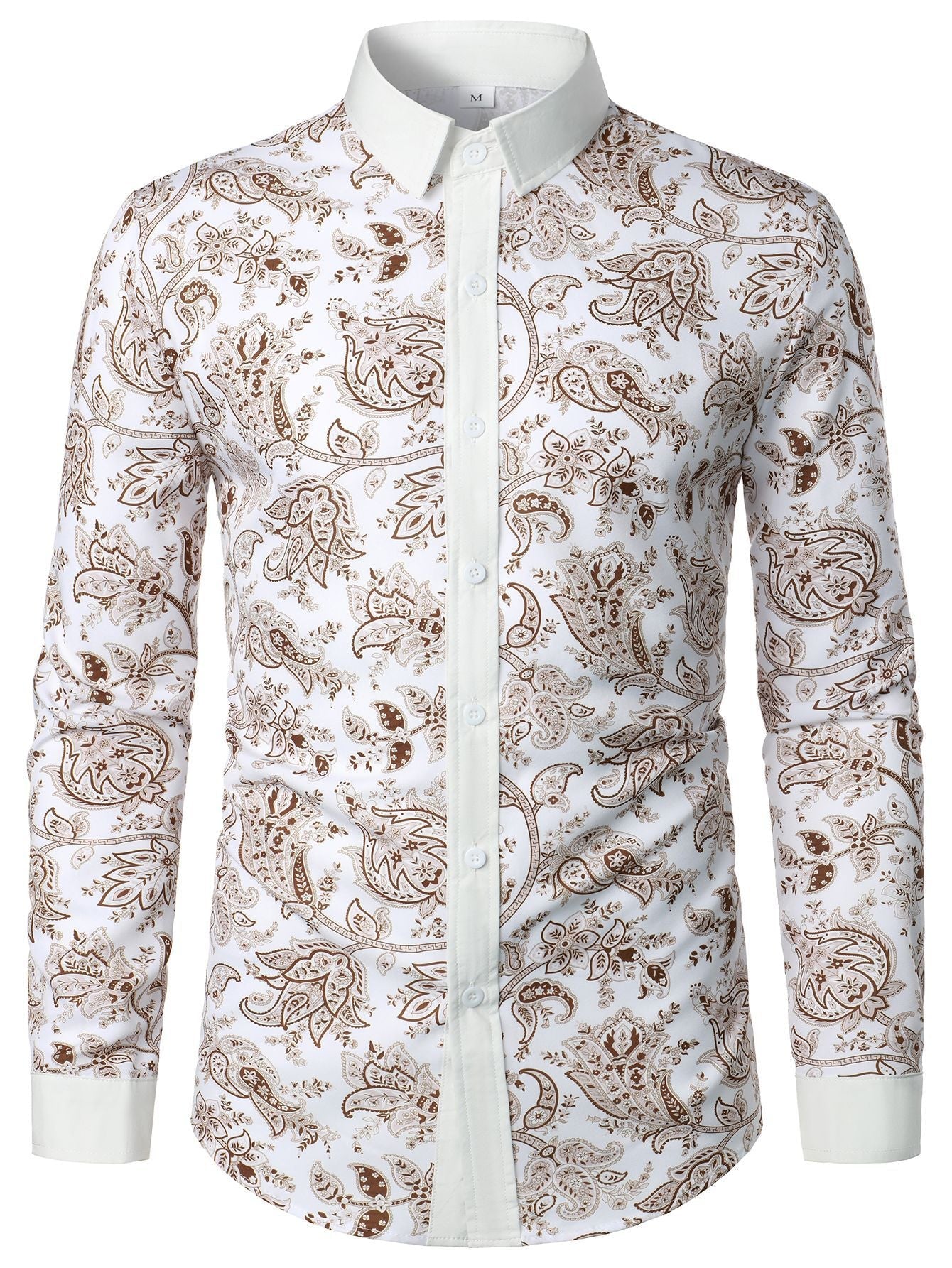Chemise à manches longues pour homme, motif Paisley moderne Berg-Feldt