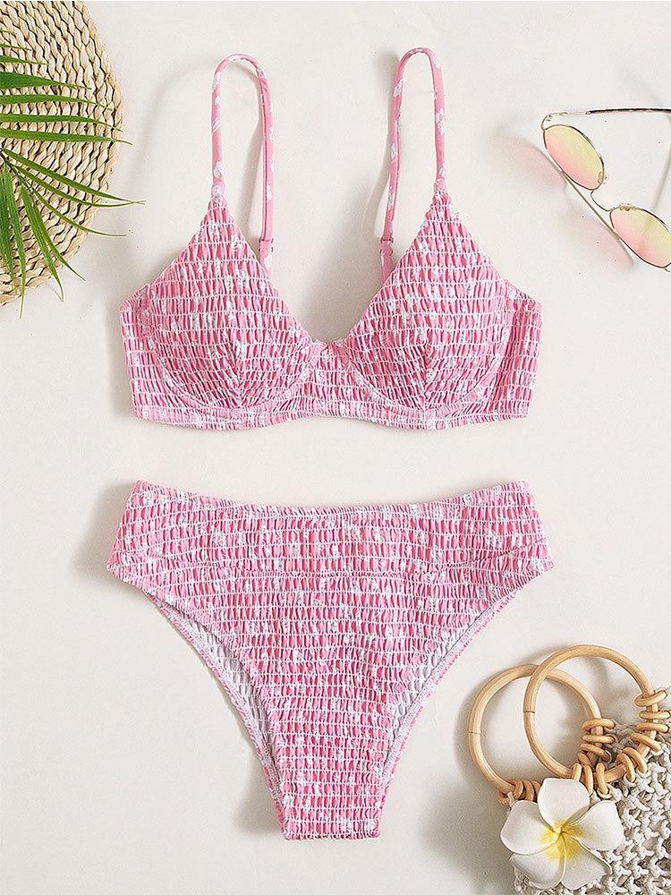 Frauen Dreieck-Bikini mit elastischer Raffung und verstellbaren Trägern berg-feldt