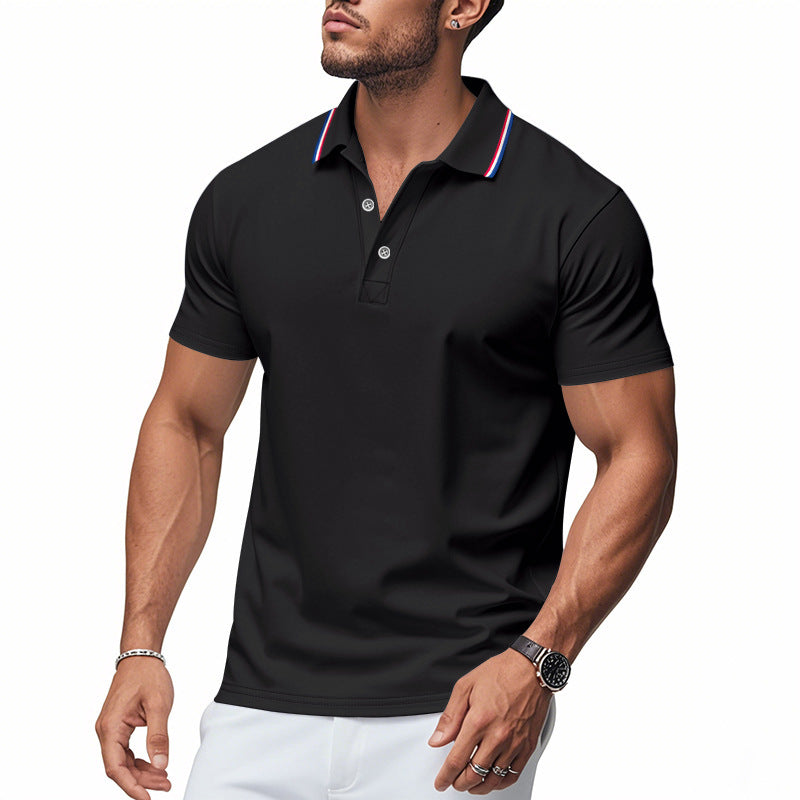 Polo pour homme avec col moderne et technologie de gestion de l'humidité Berg-Feldt