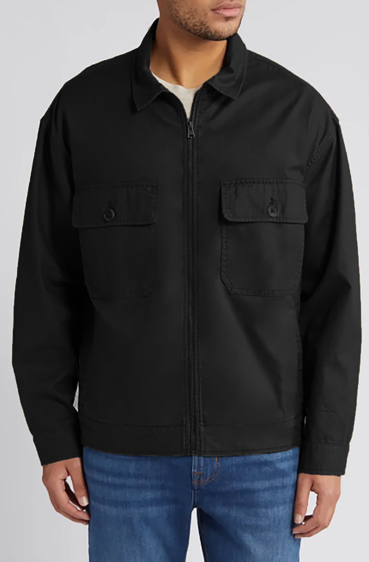 Herren lässige Utility-Jacke mit praktischen Brusttaschen Berg-Feldt