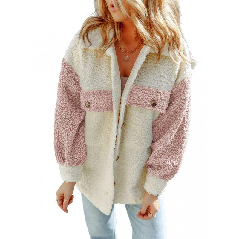 Damen veste douillette en teddy avec poches poitrine pratiques Berg-Feldt