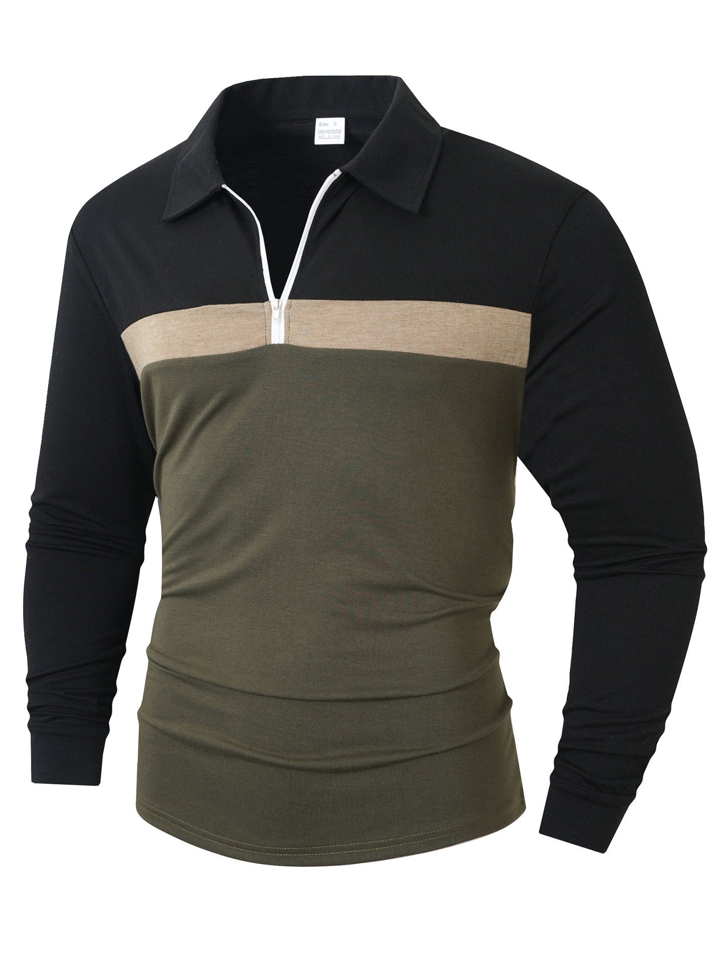 Herren Sportliches Langarmshirt mit Reißverschluss Berg-Feldt