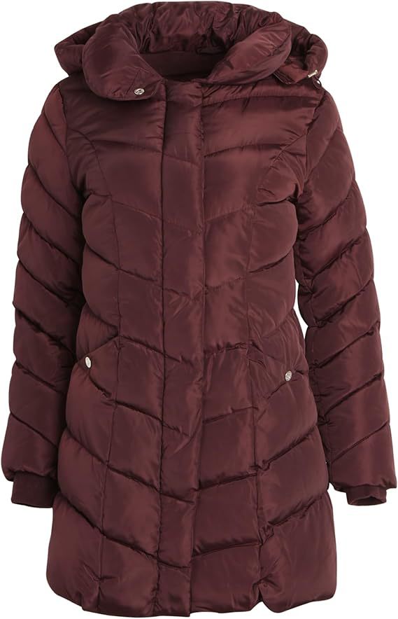 Damen longline, quilted winter parka with high collar Berg-Feldt