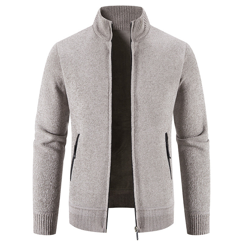 Cardigan élégant pour homme avec col montant et poches zippées pratiques Berg-Feldt