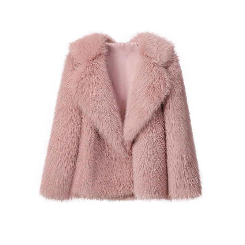 Veste en fausse fourrure douillette et tendance pour femme avec revers élégant Berg-Feldt