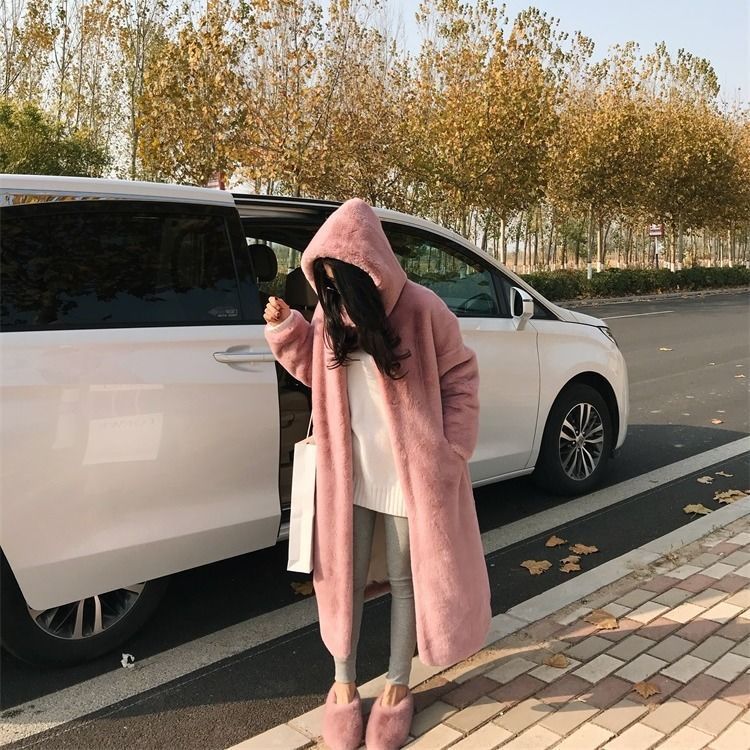 Manteau oversize douillet pour femme avec col montant et poches latérales Berg-Feldt