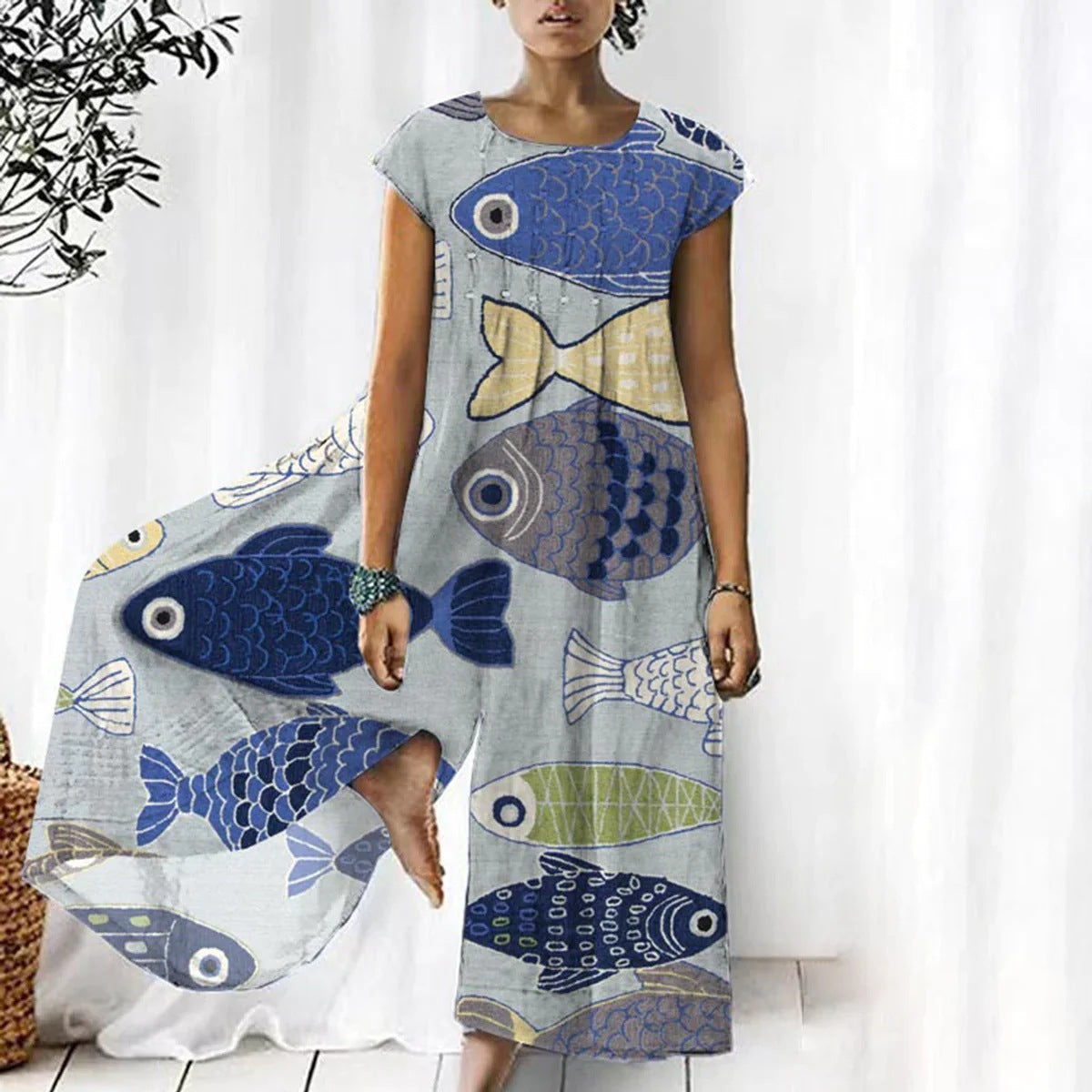 Robe longue bohème avec broderie florale berg-feldt