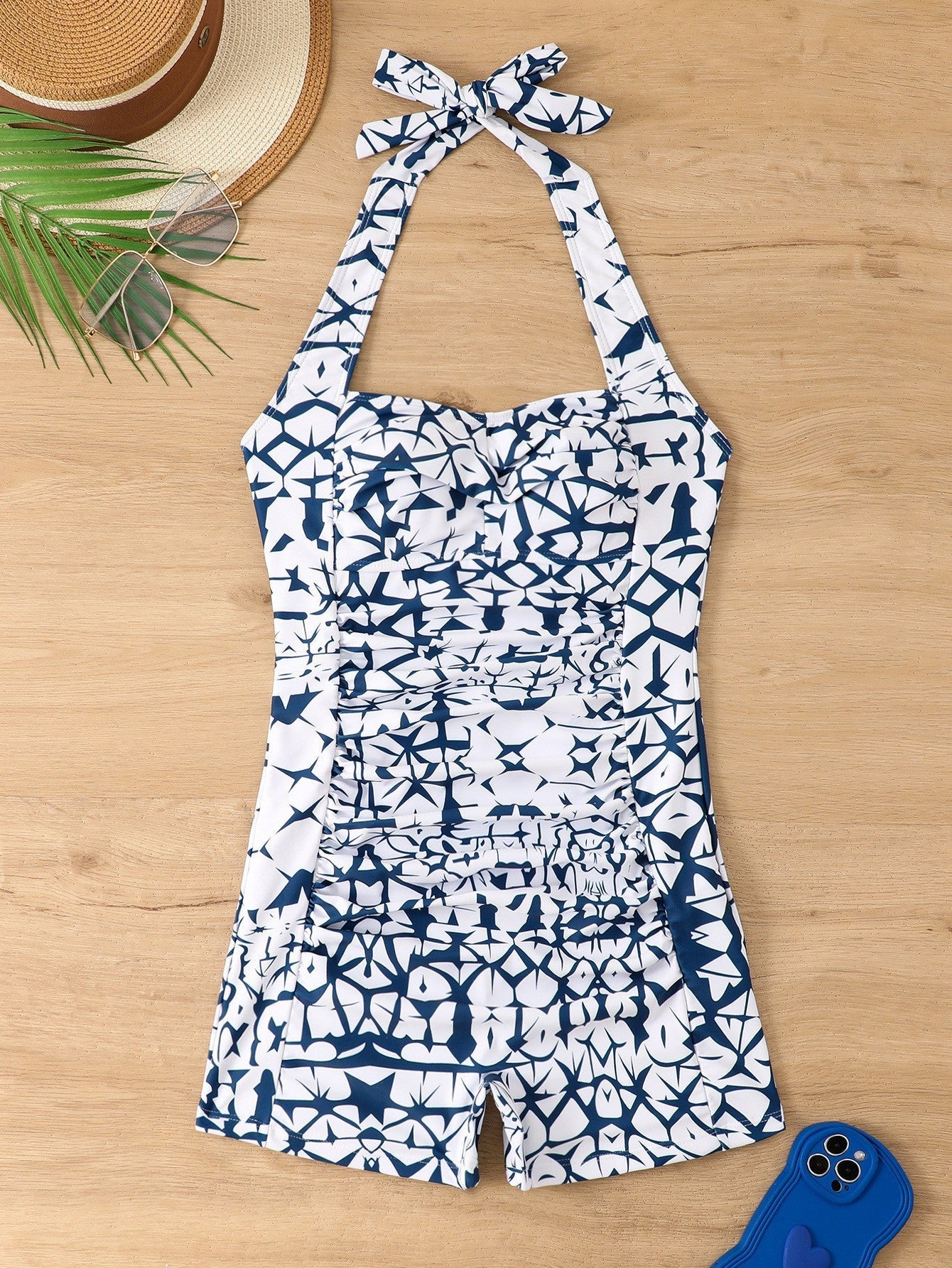 Tankini élégant pour femme avec design cache-cœur et short de berg-feldt